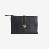 Billetero piel negro, Colección Valentino Leather