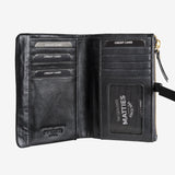 Black leather wallet, Valentino Leather Collection