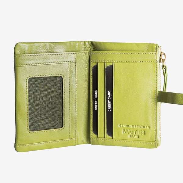 Green leather wallet, Valentino Leather Collection