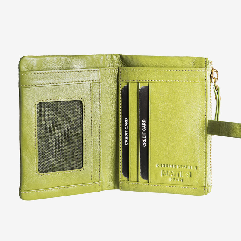 klon Sport Ærlig Green leather wallet, Valentino Leather Collection – Matties Bags