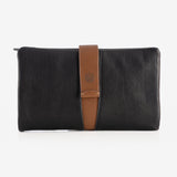 Woman's leather wallet, black colour, Collection NAPPA/LEATHER. 10x17 cm