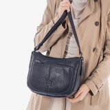 Bolso bandolera, color azul, Serie New Classic