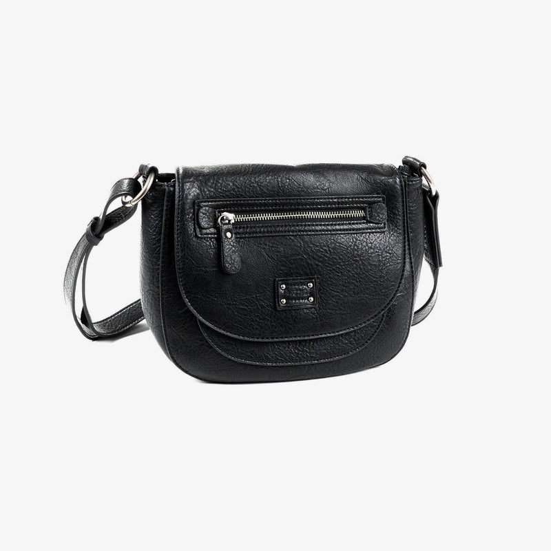 Shoulder bag, black color, new classic series