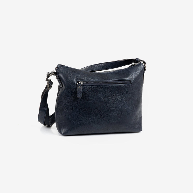 Shoulder bag, blue color, New Classic Series. 29x22x12cm