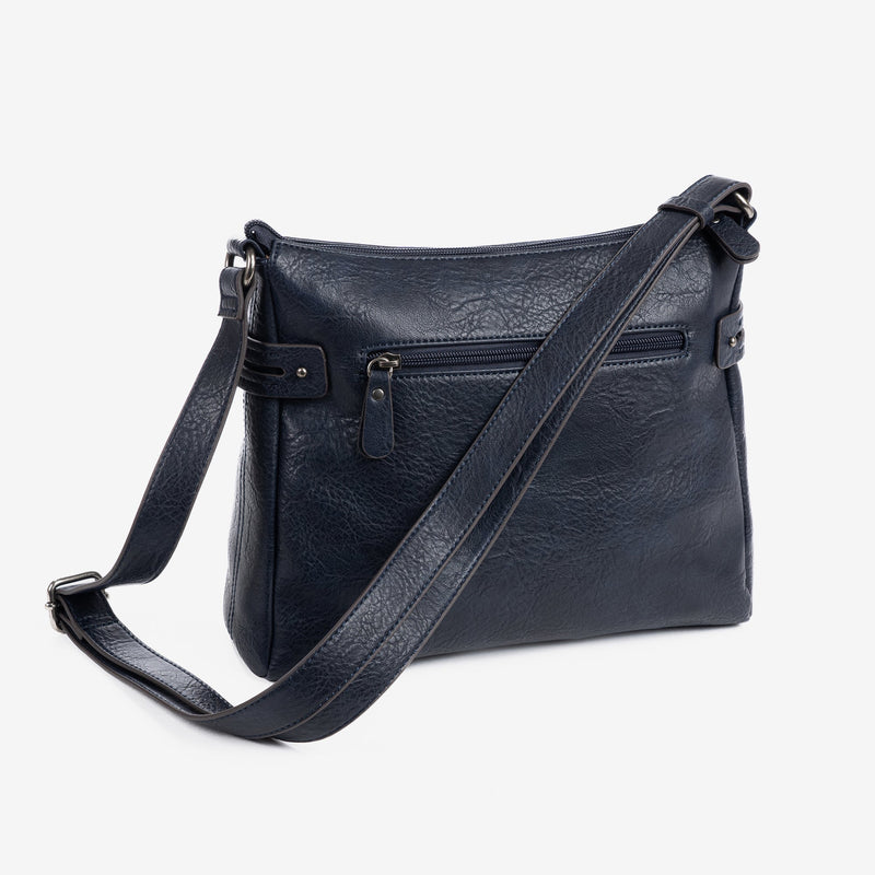 Shoulder bag, blue color, New Classic Series. 29x23x9.5cm