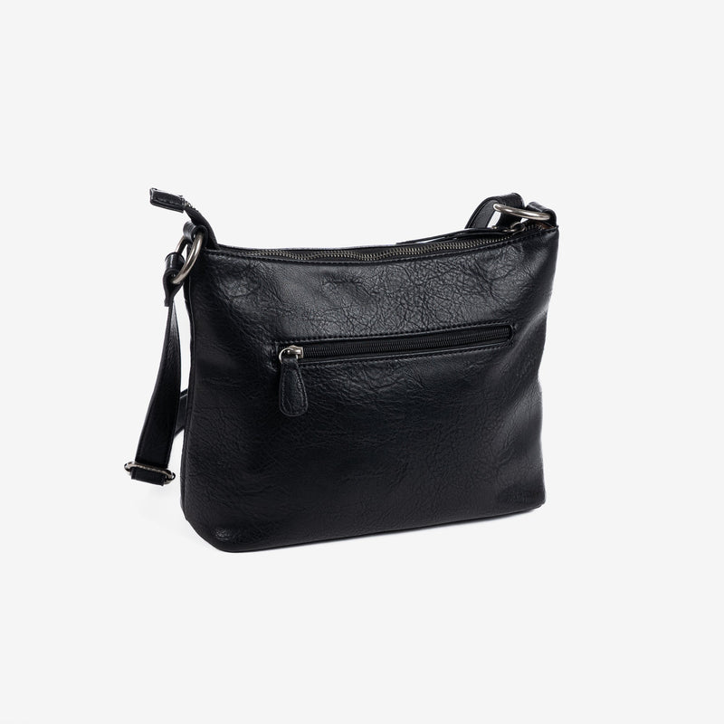 Shoulder bag, black color, New Classic Series. 28x21x11cm