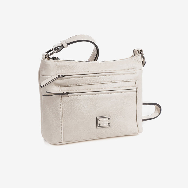 Shoulder bag, beige color, New Classic Series. 28x21x11cm