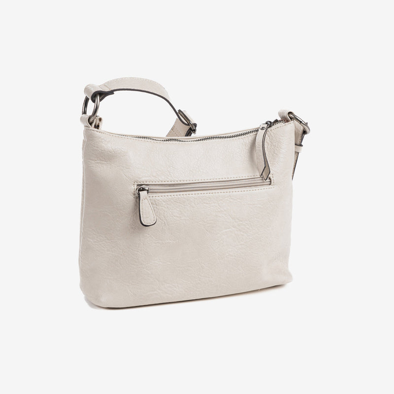 Shoulder bag, beige color, New Classic Series. 28x21x11cm