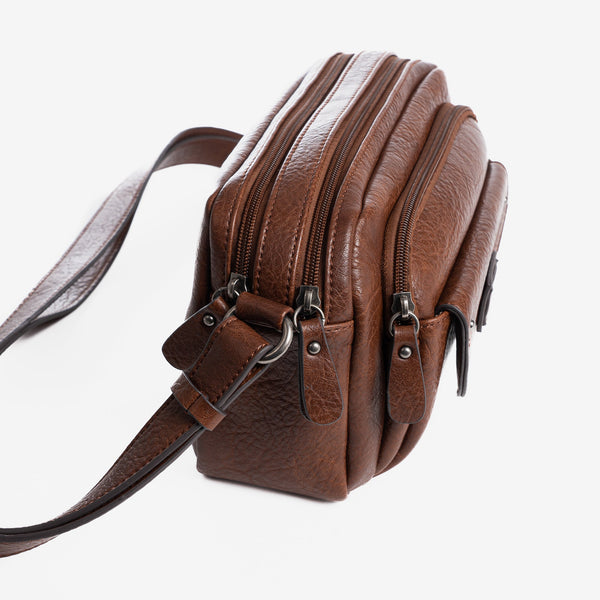 Shoulder bag, brown, New Classic Series. 25x16x10cm