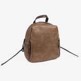 Backpack, taupe color, andratx series. 24x27x11cm