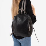Backpack, black, andratx series. 24x27x11cm