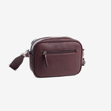Shoulder bag, burgundy color, Eivissa Series. 22.5x17x7cm