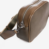 Shoulder bag, khaki color, Eivissa Series. 22.5x17x7cm