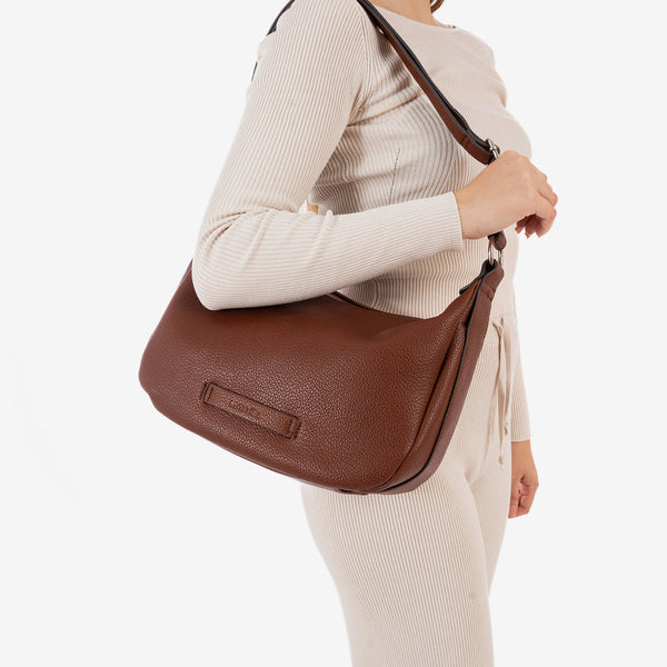 Shoulder bag, brown, Kivu Series. 32x20x14cm
