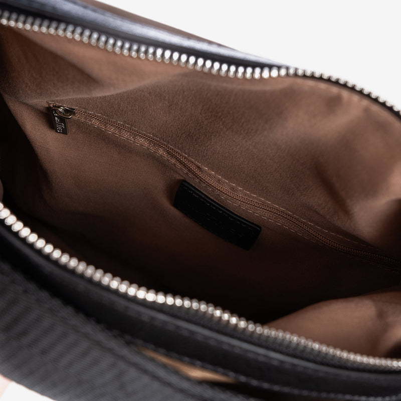 Shoulder bag convertible into a backpack, brown, Tanganyika Series. 32x34x17cm