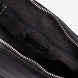 Shoulder bag, black, Tanganyika Series. 26x18x7cm
