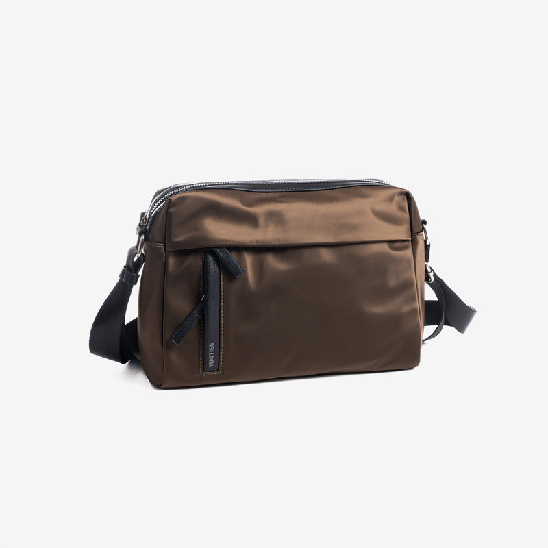 Shoulder bag, brown, Tanganyika Series. 26x18x7cm