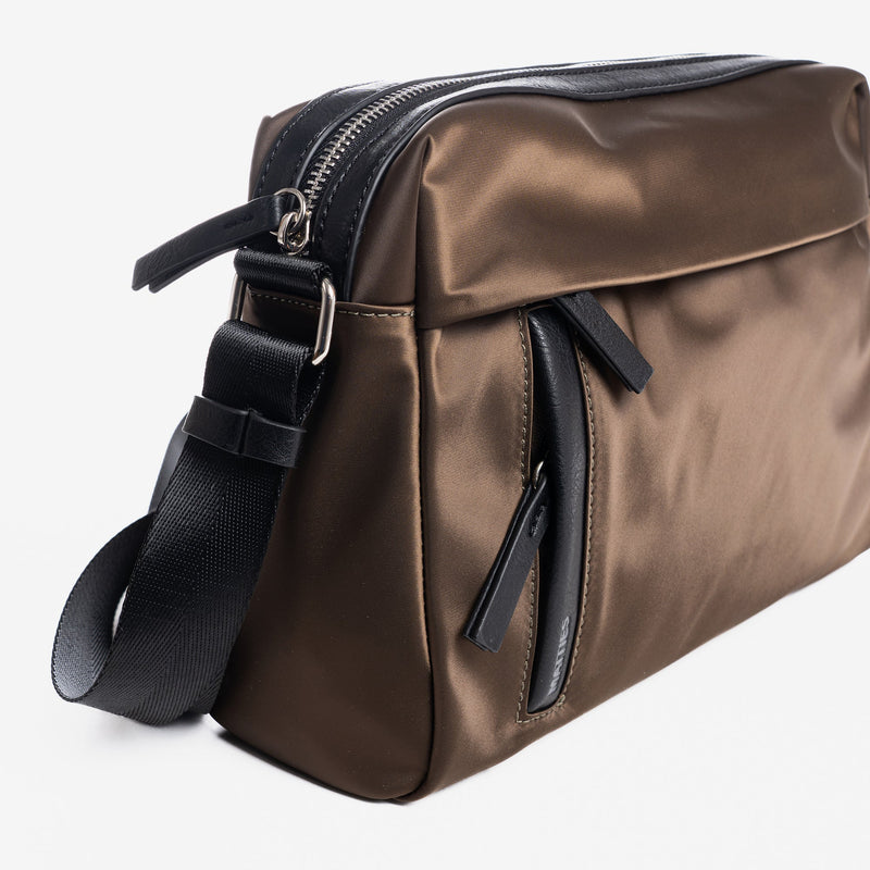 Shoulder bag, brown, Tanganyika Series. 26x18x7cm