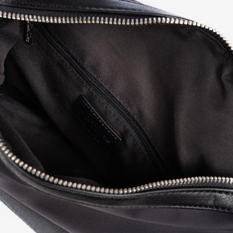 Shoulder bag, black, Tanganyika Series. 30x23x11cm