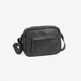 Shoulder bag, black, Lunda Series. 24x17x11cm