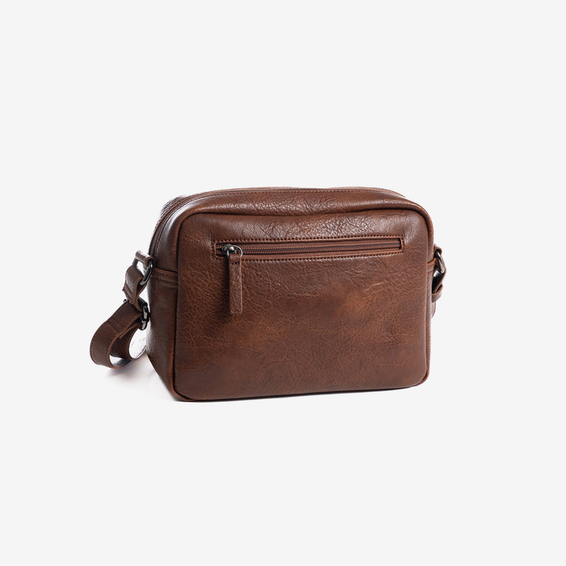 Shoulder bag, brown, Lunda Series. 24x17x11cm