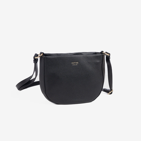 Shoulder bag, black, Victoria Series. 23x18x7cm