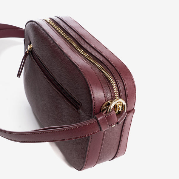 Shoulder bag, burgundy color, Victoria Series. 23x17x7cm