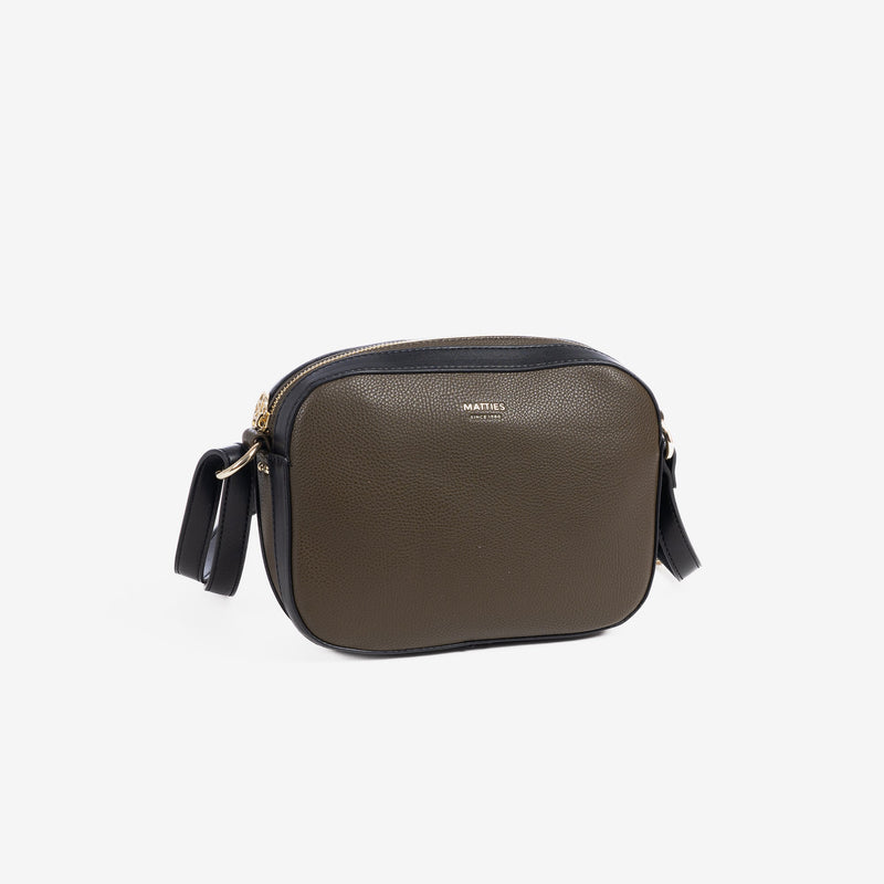 Shoulder bag, green, Victoria Series. 23x17x7cm