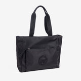 Bolso shopper con cremallera, color negro, Serie Nakuru. 37x30x14 cm
