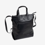 Handbag with shoulder strap, black colour, Collection Chilwa. 28x29x14 cm