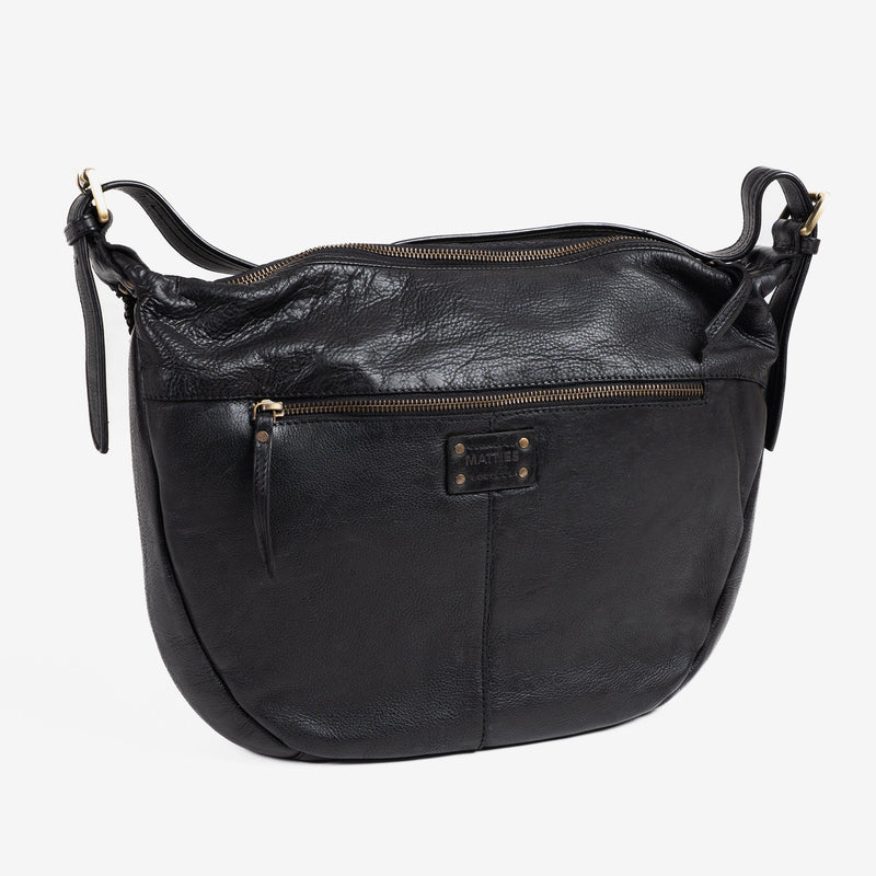 Shoulder bag, black colour. 33x25x09 CM