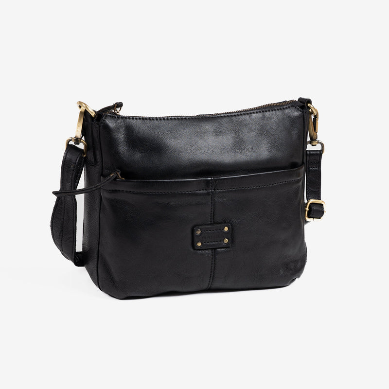 Woman's shoulder bag, black colour. 30x24x11 CM