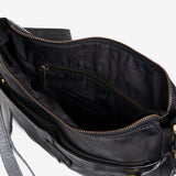 Woman's shoulder bag, black colour. 30x24x11 CM