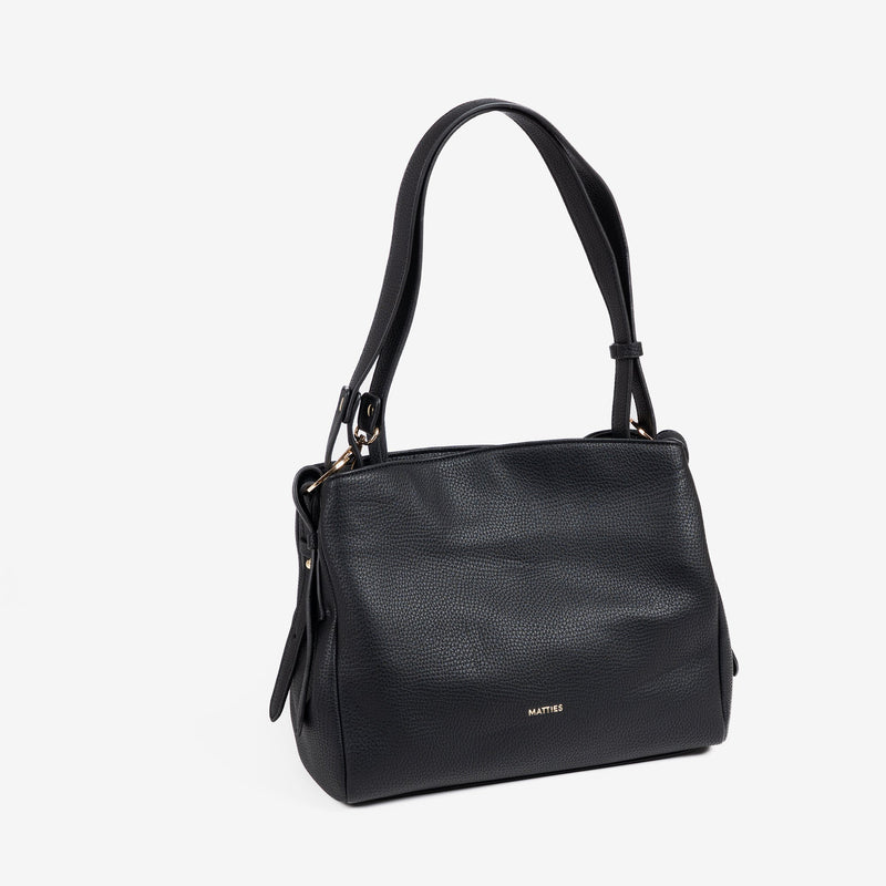 Shoulder bag, black colour, Collection gili. 29x22x12 cm