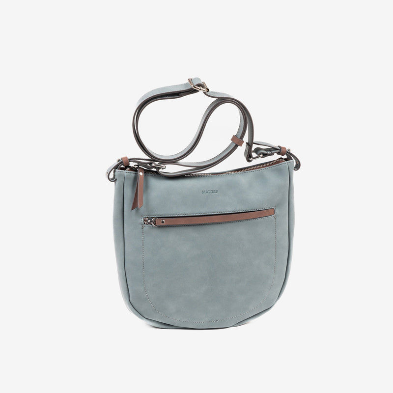 Shoulder bag for women, blue color, Somta Series. 27x27x05cm