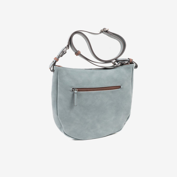 Shoulder bag for women, blue color, Somta Series. 27x27x05cm