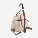 Woman's backpack, off white color, Collection somta. 30x30x11 cm