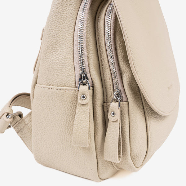 Women's backpack, beige, Reunion Series. 24x30x12cm