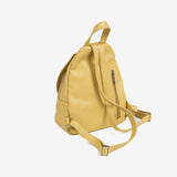 Woman's backpack, yellow color, Collection reunion. 24x30x12 cm