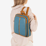 Backpack for women, blue, Faroe series. 25x26.5x06cm