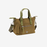 Handbag with shoulder strap, khaki color, Paros Series. 29.5x20.5x14cm