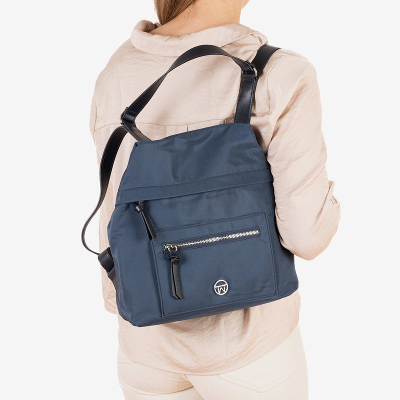 Backpack for women, blue, Paros Series. 30x30x11cm