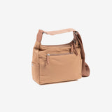 Shoulder bag for women, nude color, Deia Series. 26x20x10cm