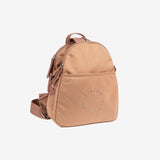 Woman's backpack, nude color, Collection deia. 24.5x29x11 cm