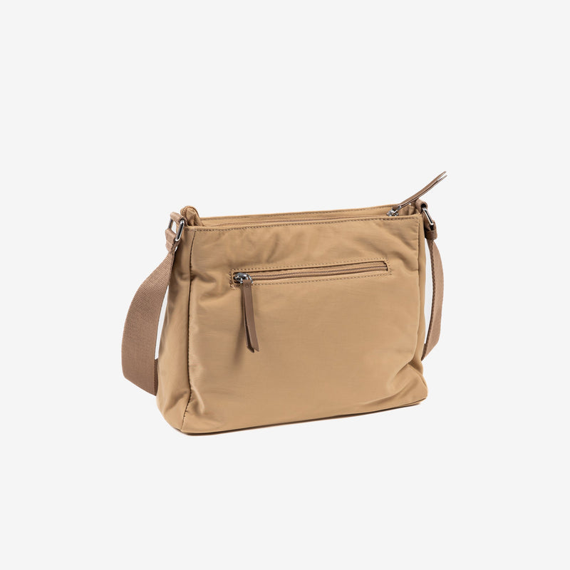Shoulder bag for women, camel color, Deia Series. 30x22x9.5cm