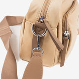 Shoulder bag for women, camel color, Deia Series. 23.5x15x09cm