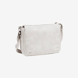 Woman's cross body bag, off white color, Collection tonga. 30x22x10.5 cm
