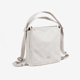 Bolso de hombro convertible en mochila, color beig, Serie tonga. 27.5x31x11 cm