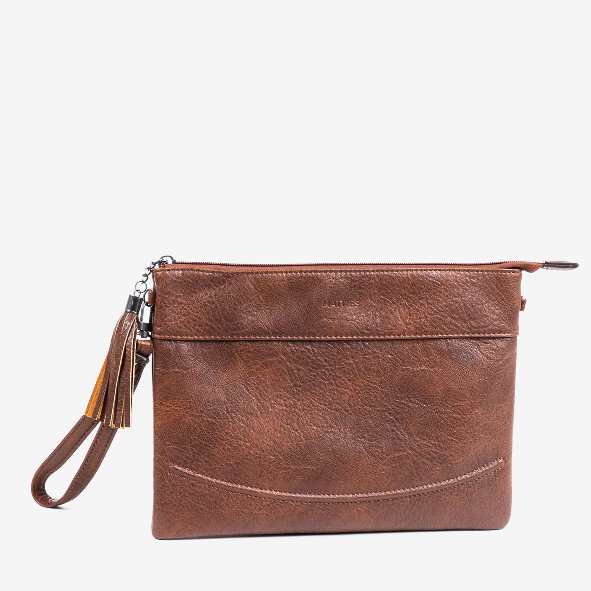 Brown handbag, wallet collection