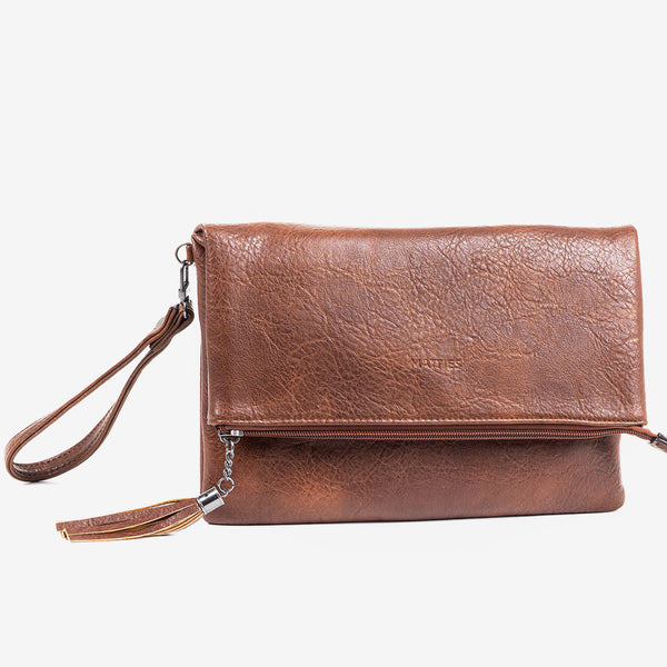 Toddler cross body purse in medium brown leather – Sun & Lace